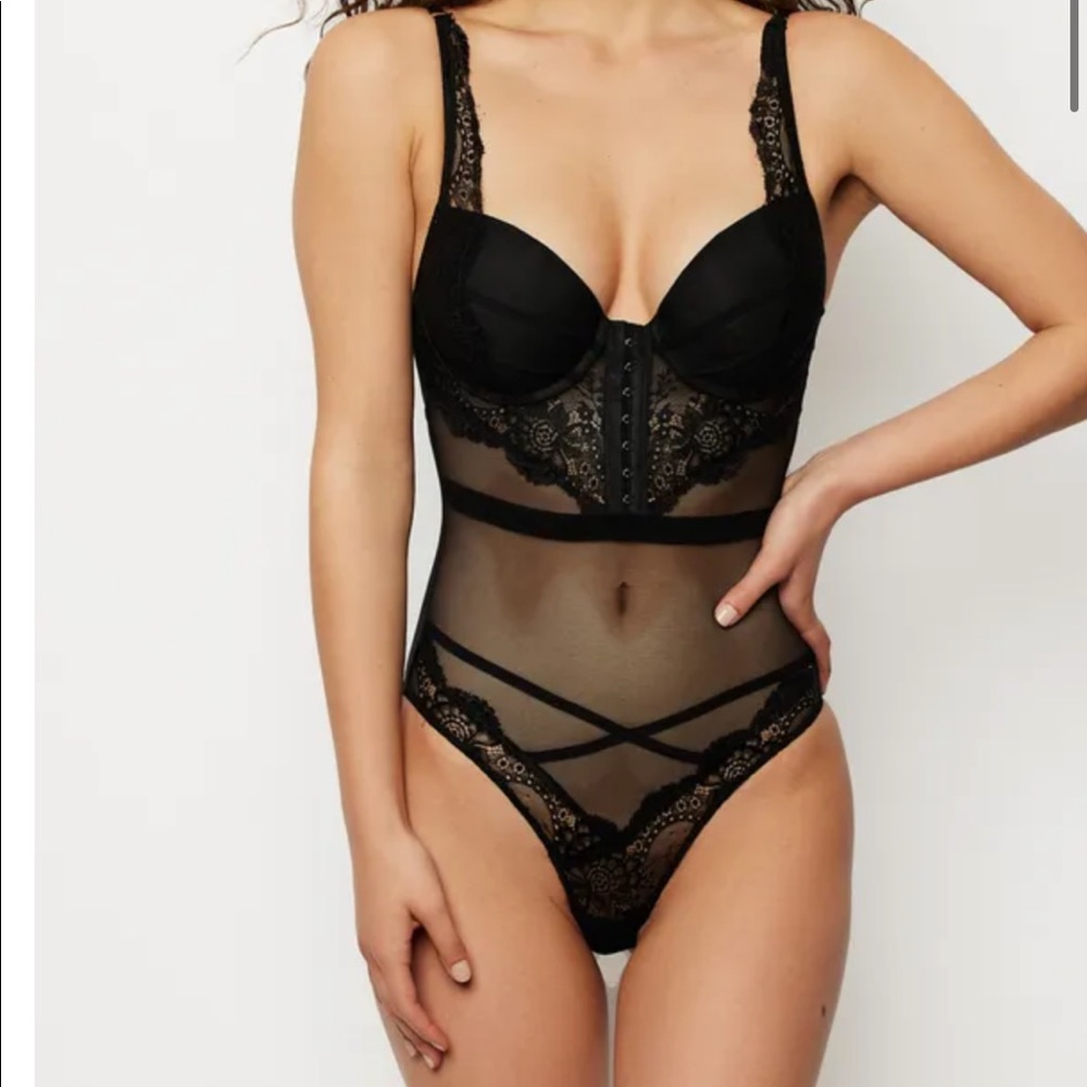 Black push up onesie